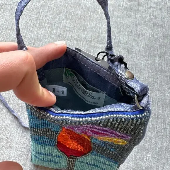 NWT Bamboo Trading Company Beaded Club Bag - Picture 5 of 7